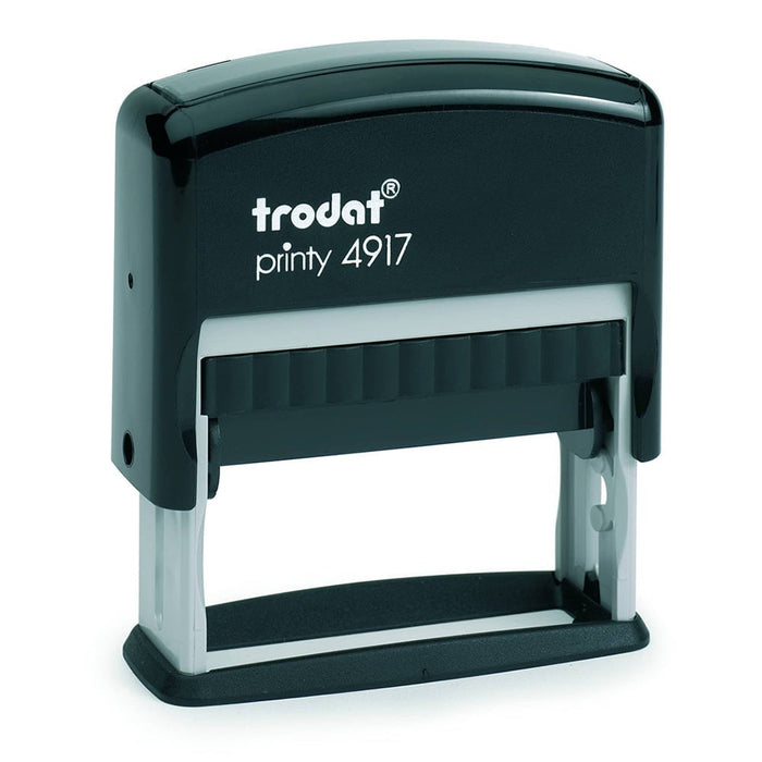 Custom Made Rubber Stamp, Self-Inking, 49mm x 9mm Print Area, Trodat 4917 Please select pad colour ER4917C