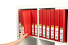 Marbig Overlay Insert Cover A4 Ring Binder 2/25 Red
