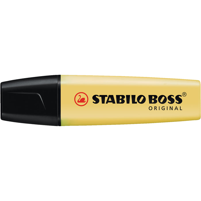 Stabilo Boss Highlighter Pastel Milky Yellow Box of 10