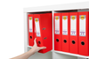 Marbig A4 Polyethylene (PE) Lever Arch File With Linen Finish Cover Red