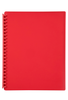 Marbig A4 Refillable Display Book 20 pocket Red