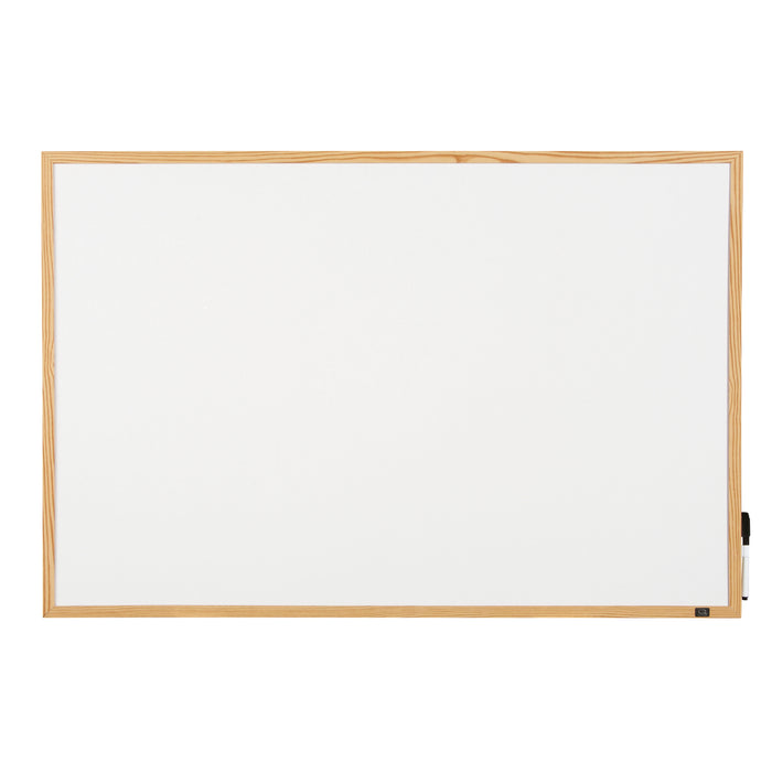 Whiteboard 600 x 900mm with Pine Frame - Non-Magnetic