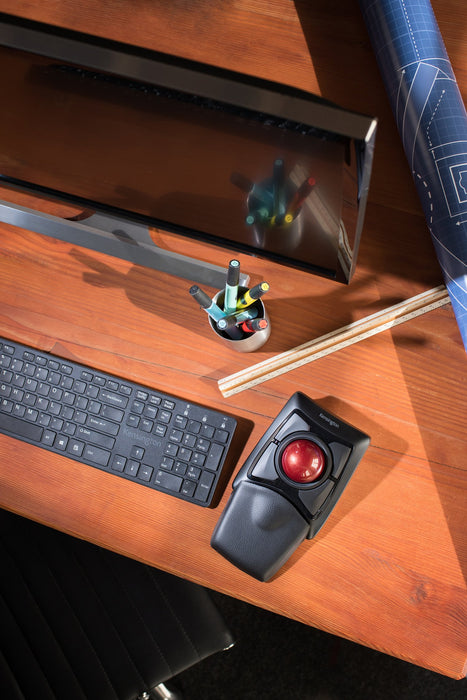 Kensington Expert Mouse Wireless Trackball, Dual Wireless, Detachable Wrist Rest