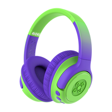 Moki Mixi Kids Volume Limited Wireless Headphones - Green Purple