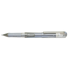 Pentel Hybrid Gel Grip Dx Gell Roller Pen Stick K230 1.0mm Silver - Pack of 12