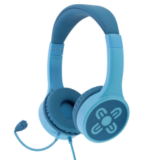 Moki ChatZone Headphones + Boom Microphone - Blue/Blue