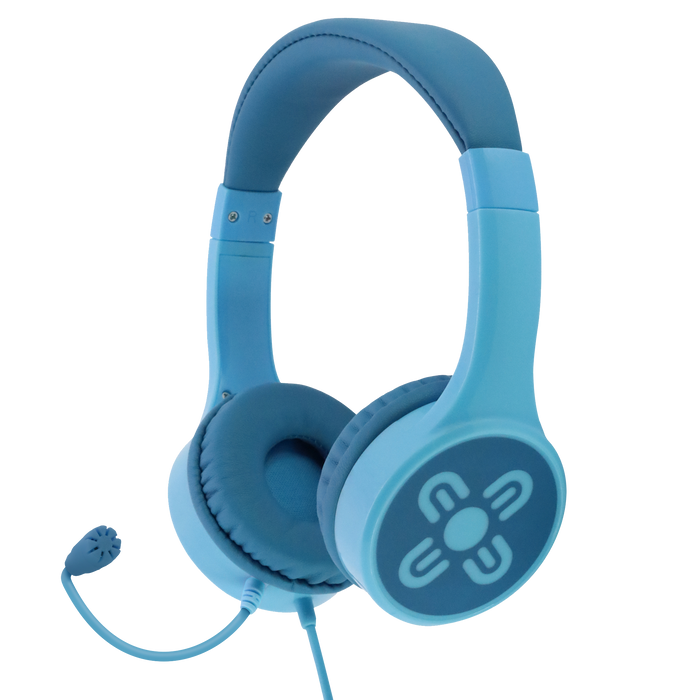 Moki ChatZone Headphones + Boom Microphone - Blue/Blue
