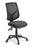 Eden Ranger Mesh Back 3-Lever Chair - Black Fabric