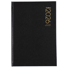 2026 Collins Diary A51A Appointment Diary, Day Per Page, Black, 148mm x 210mm