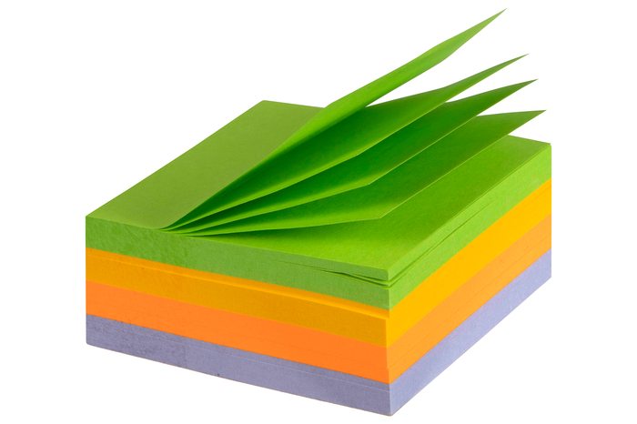 Marbig 75mm x 75mm Rainbow Cube Assorted Colours