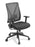 Eden Jet Synchro High Back Mesh Ergonomic Chair with Arms - Black Fabric