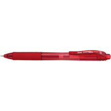 Pentel BLN105 Retractable Energel 0.5mm Gel Pen Red - Pack of 12