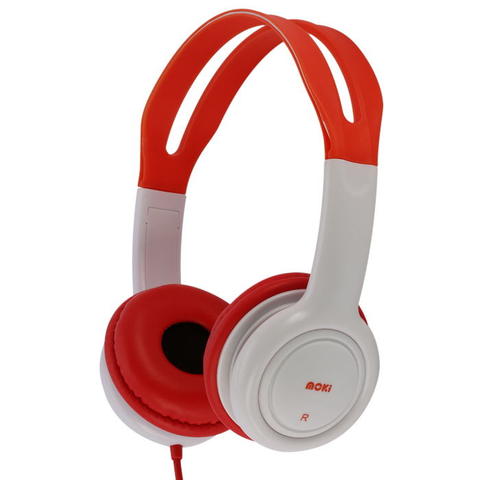Moki Volume Limited Headphones for Kids - Red