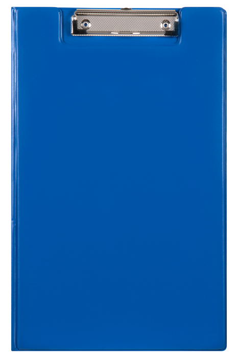 Marbig Foolscap PVC Clipboard + Flap Blue