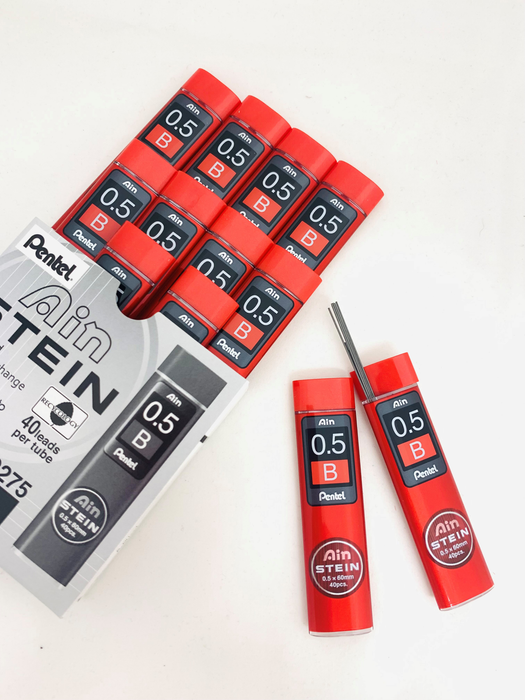 Pentel Ain Stein Refill Leads B 0.5mm 40's Tube x  12's pack