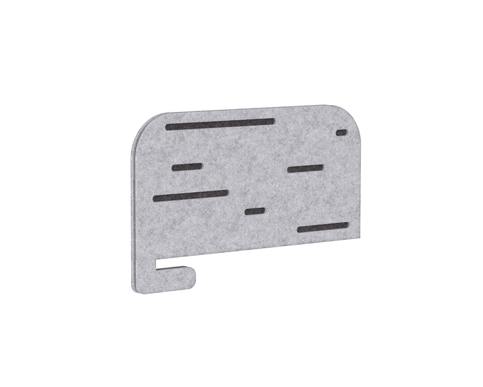 Knight's Dart E-panel Slide-On Desk Screen 750mm x 470mm (Sits 395mm above Desk)