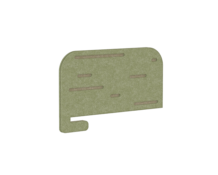 Knight's Dart E-panel Slide-On Desk Screen 750mm x 470mm (Sits 395mm above Desk)