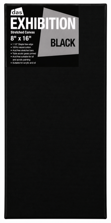 DAS 1.5 Black Exhibition Canvas 8" x 16" CXCANEB5305B0816