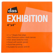 DAS 1.5 Exhibition Canvas 4" x 4" CXCANE5305B0404