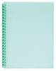 Marbig A4 20 Pocket Insertable Cover Refillable Display Book, Pastel Green Cover