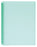 Marbig A4 20 Pocket Insertable Cover Refillable Display Book, Pastel Green Cover