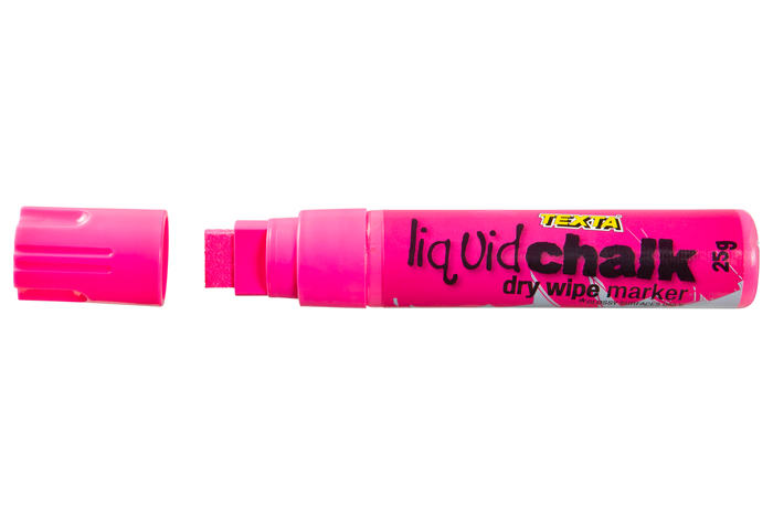 Texta Liquid Chalk Marker Dry Wipe Pink