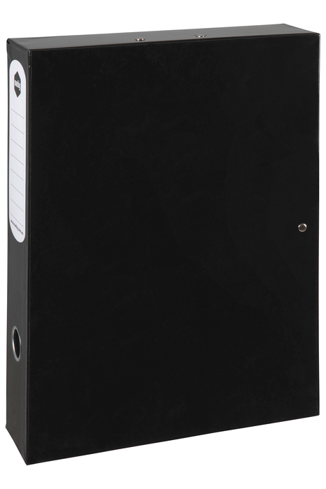 Marbig Foolscap Box File, 75mm Spine, Black