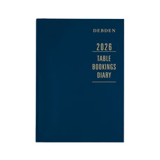 Debden 2026 A4 Diary Restaurant/Table Bookings, 2 Pages to a Day, Blue CX1001773