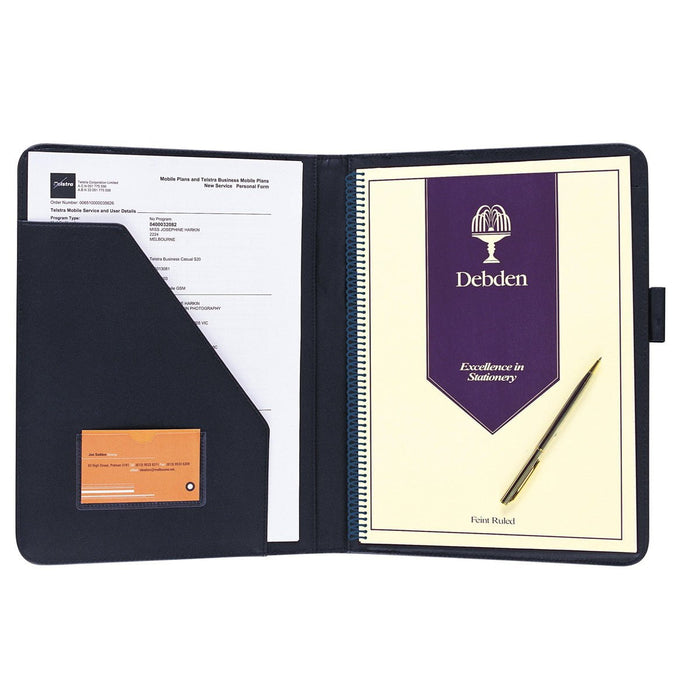 Debden Compendium Executive A4 Wiro Notebook PU Black CX1001181