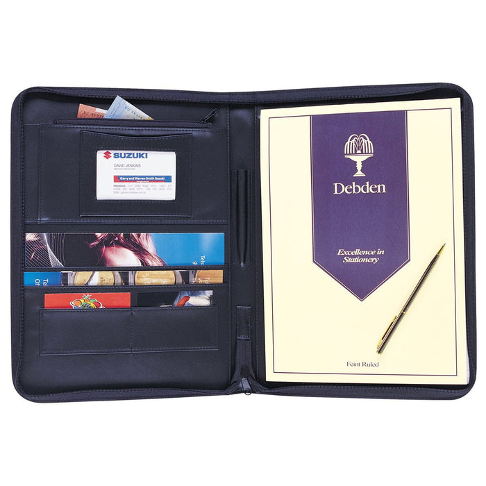 Debden Compendium Portfolio A4 Zippered PU Black CX1001184