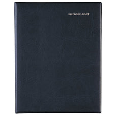 Debden Corporate Visitors Book 220x280mm Wiro PVC Black CX1001215