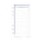 Debden Personal Undated Dayplanner Day to a Page Refill CX1001209