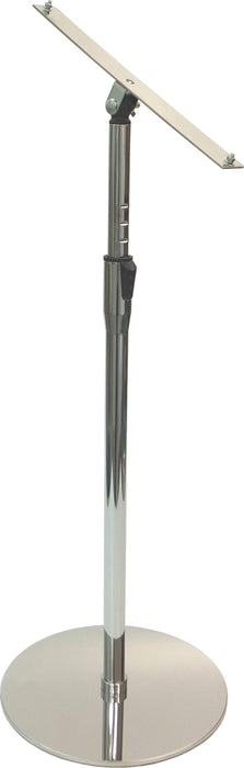 Deflecto A4 Acrylic Floor Stand On Chrome Pole and Base LX790345