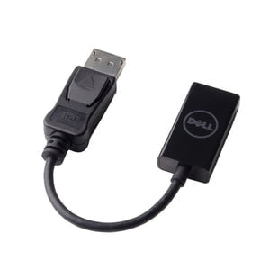Dell DisplayPort (M) to HDMI (F) 2.0 (4K) - 20.32 cm DisplayPort/HDMI A/V Cable for Audio/Video Device, Monitor, Projector - First End: 1 x DisplayPort Digital Audio/Video - Male - Second End: 1 x HDMI 2.0 Digital Audio/Video - Female - Supports up to 384 IM3662946