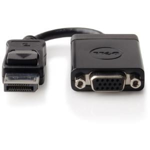 Dell DisplayPort(M) to VGA(F) Adapter - DisplayPort/VGA Video Cable for Video Device, Notebook, Desktop Computer, Monitor, Projector, Workstation - First End: 1 x 20-pin DisplayPort 1.1a Digital Audio/Video - Male - Second End: 1 x 15-pin HD-15 VGA - Fema IM3494220