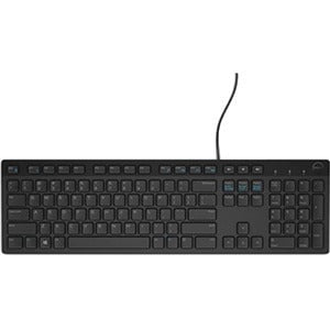Dell Multimedia Keyboard (US English) - KB216 - Black; Retail Packaging - Cable Connectivity Play/Pause, Rewind, Fast-forward, Volume Control Hot Key(s) - English (US) - Black IM4812862