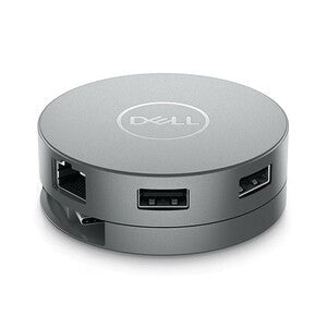 Dell USB-C Mobile Adapter - DA310 - 4K - 3840 x 2160, 1920 x 1080 - 2 x USB Type-A Ports - USB Type-A - USB Type-C - 1 x RJ-45 Ports - Network (RJ-45) - HDMI - VGA - 1 x DisplayPorts - DisplayPort - Wired - Gigabit Ethernet - Windows, Linux, ChromeOS, mac IM5163552