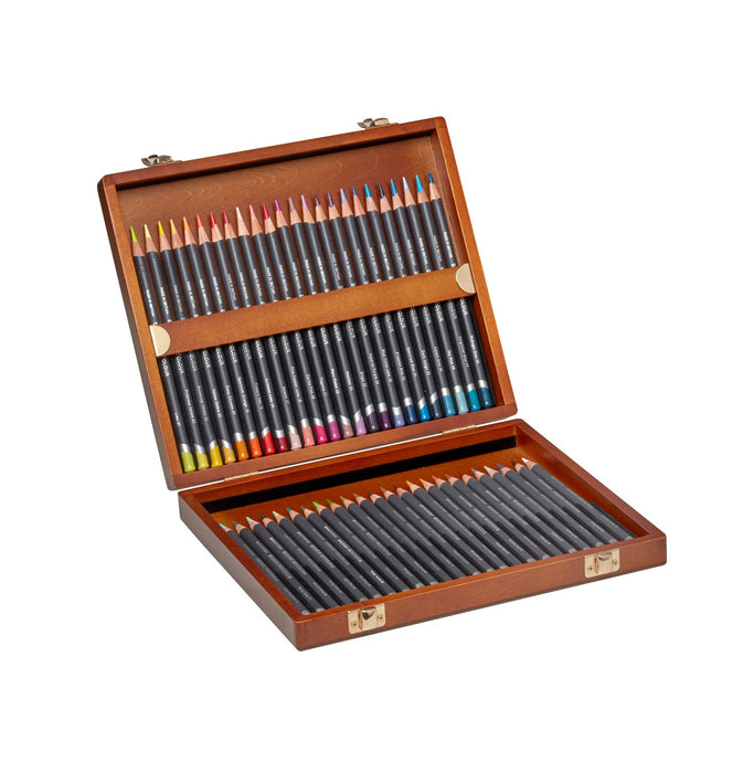 Derwent 48 Professional Quality Procolour Multi-Colour Coloured Pencils in Wooden Box AO2302523