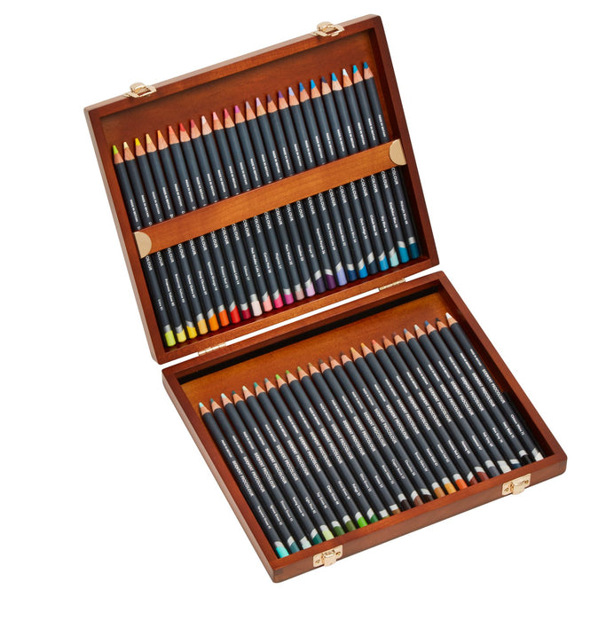Derwent 48 Professional Quality Procolour Multi-Colour Coloured Pencils in Wooden Box AO2302523