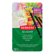Derwent Academy Colour Pencil Full Height 12's (2301937) AO2301937