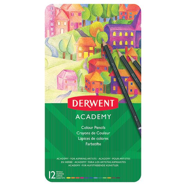Derwent Academy Colour Pencil Full Height 12's (2301937) AO2301937