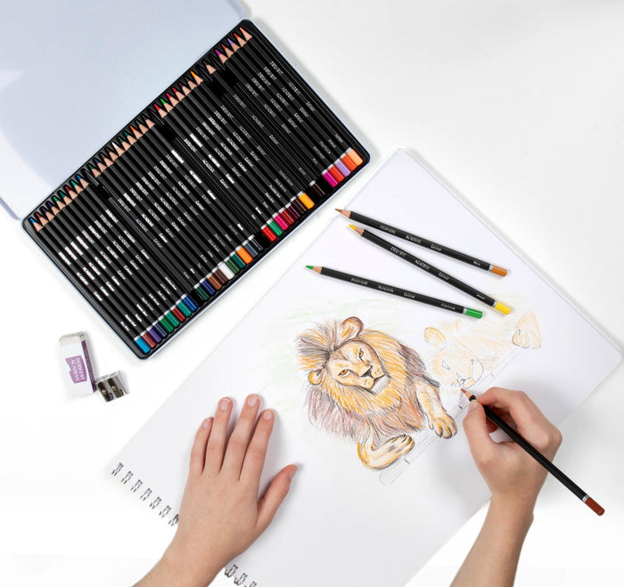 Derwent Academy Colour Pencil Full Height 36's in Metal Tin AO2300225