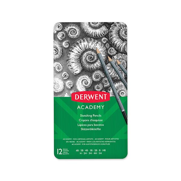 Derwent Academy Sketching Pencil Full Height 12's (2301946F) AO2301946F-DO