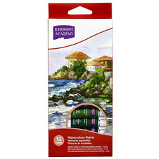 Derwent Academy Watercolour Paint 12ml x 12's Pack AOR33015
