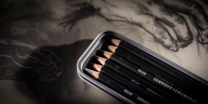 Derwent Charcoal Pencil 6's (0700838) AO700838