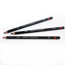 Derwent Charcoal Pencil, Medium, Pack of 12 AO36301