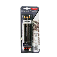 Derwent Charcoal Pencils Mixed Media, Pack of 4 AO700664