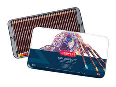 Derwent Coloursoft 36 Drawing Coloured Pencils in Metal Tin AO0701028-DO