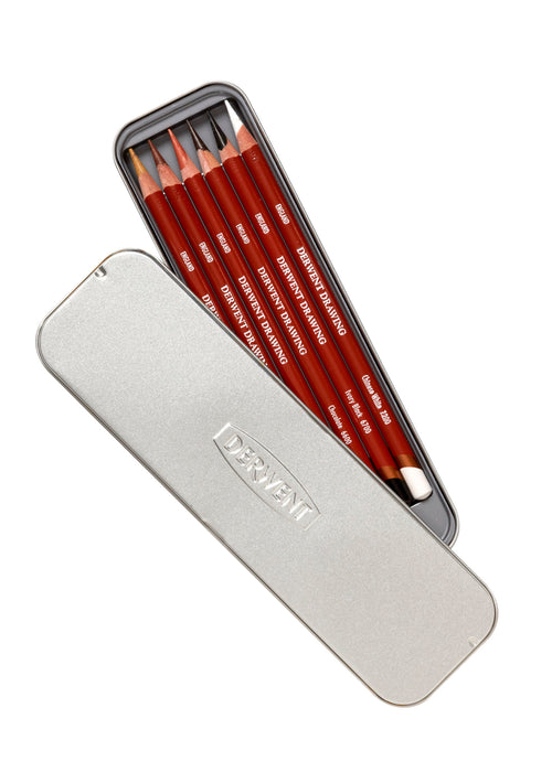 Derwent Drawing Pencil Full Height 6's AO701089