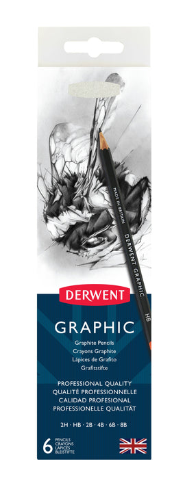 Derwent Graphic Pencil Full Height 6's (0700835) AO700835